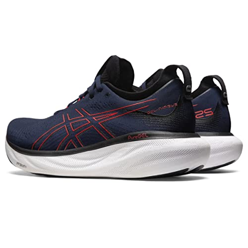 ASICS Gel Nimbus 25 - Men's Midnight/Electric Red Shoe Deals Outlet