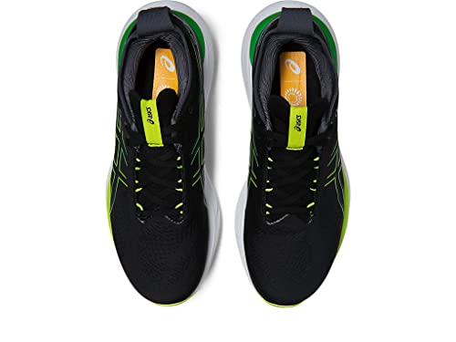 ASICS Gel Nimbus 25 - Men's Black/Lime Zest Shoe Deals Outlet