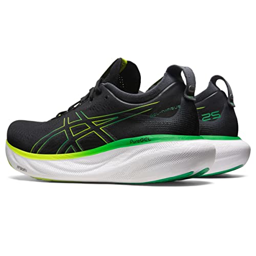 ASICS Gel Nimbus 25 - Men's Black/Lime Zest Shoe Deals Outlet