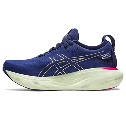ASICS Gel Nimbus 25 - Women's Indigo Blue/Pure Silver Shoe Deals Outlet