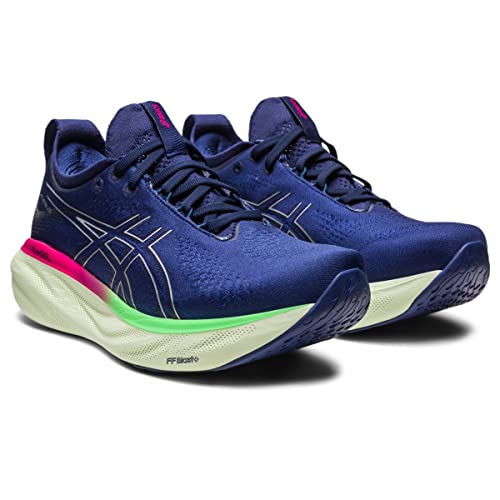 ASICS Gel Nimbus 25 - Women's Indigo Blue/Pure Silver Shoe Deals Outlet