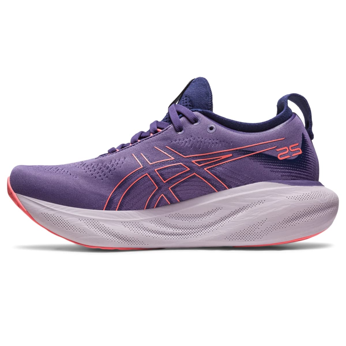 ASICS Gel Nimbus 25 - Women's Dusty Purple/Papaya Shoe Deals Outlet