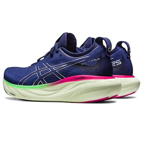 ASICS Gel Nimbus 25 - Women's Indigo Blue/Pure Silver Shoe Deals Outlet