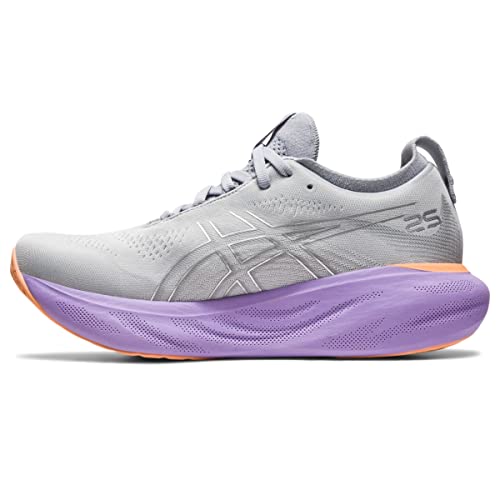 ASICS Gel Nimbus 25 - Women's Piedmont Grey/Pure Silver Shoe Deals Outlet