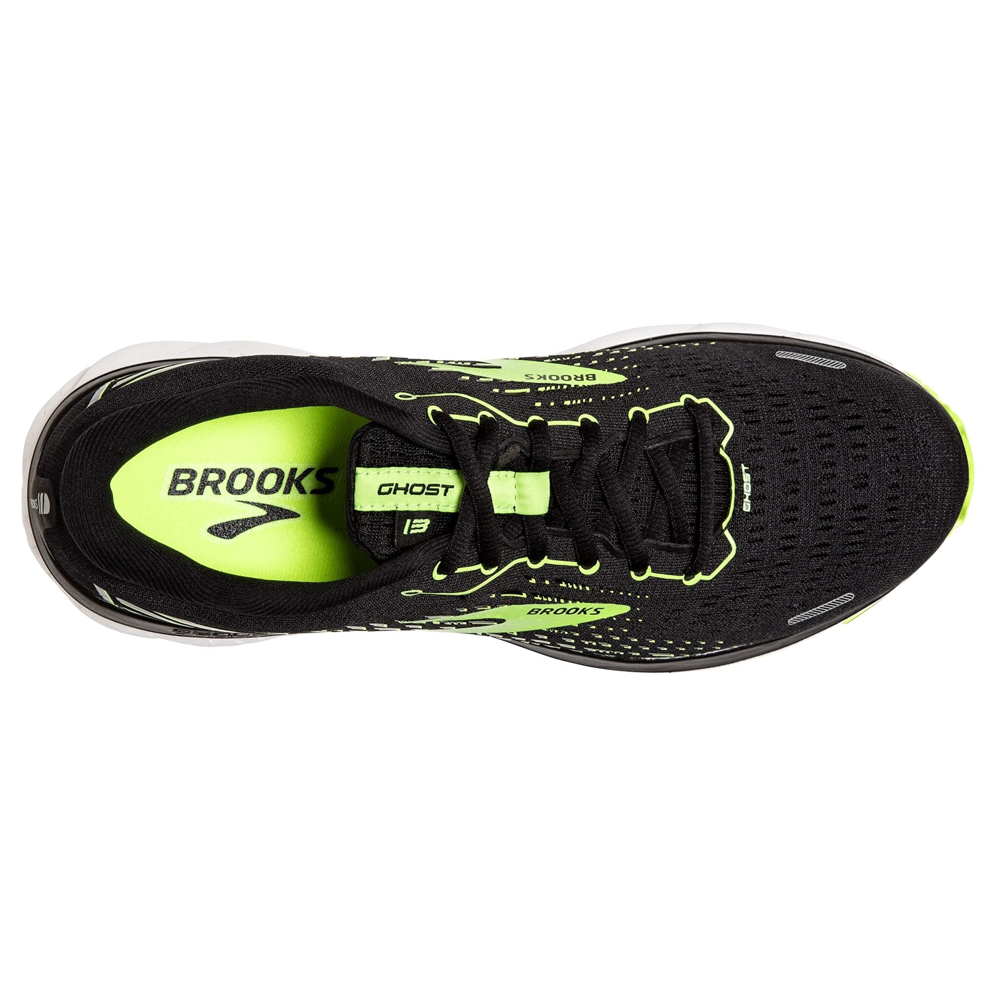 Brooks GHOST 13 - Men's Black/Nightlife/White Shoe Deals Outlet
