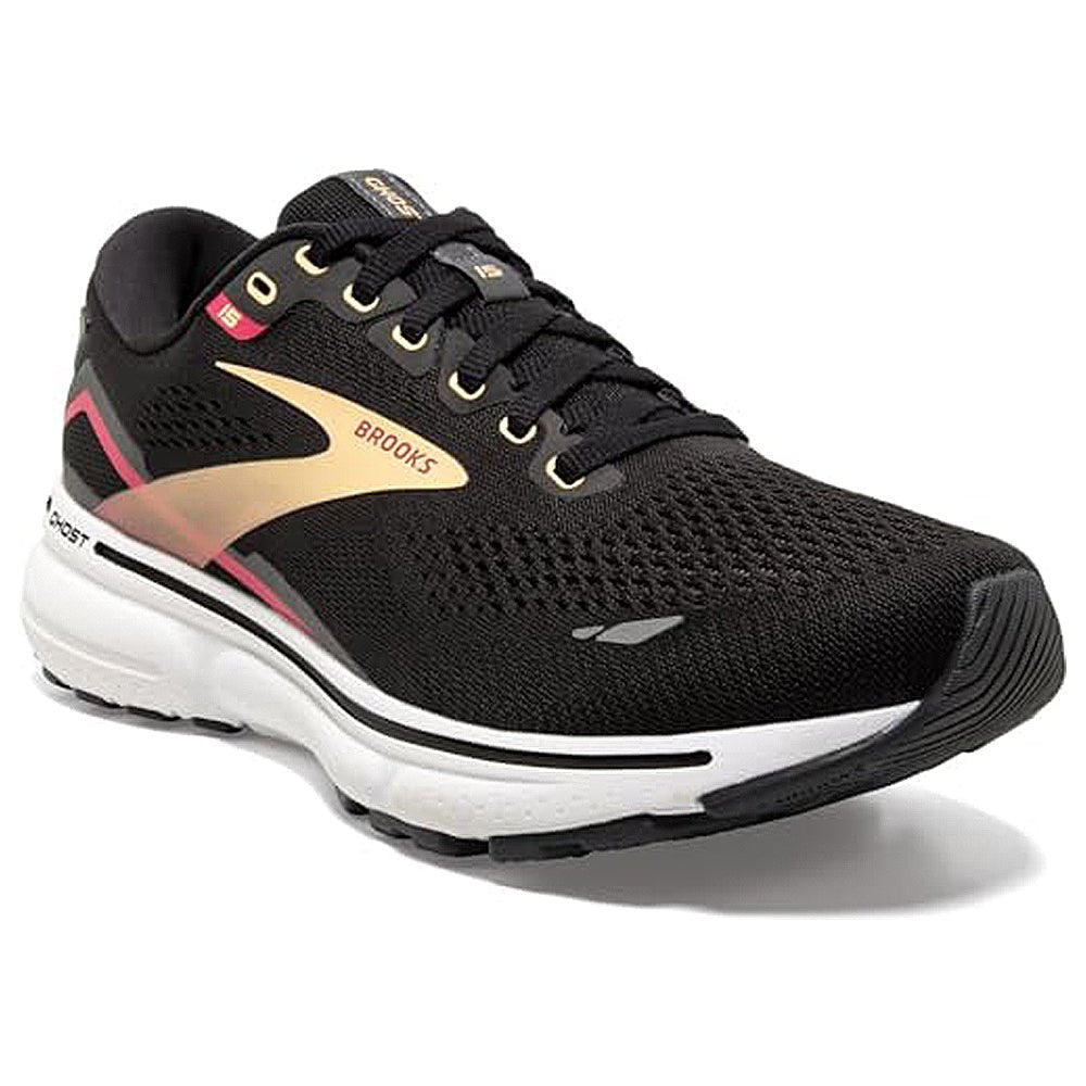Brooks Ghost 15 - Women's Black Orange Raspberry Shoe Deals Outlet