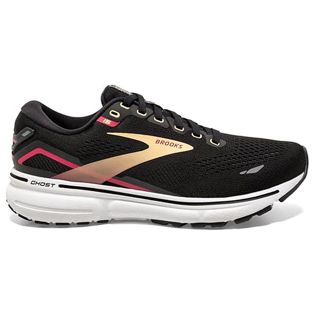 Brooks Ghost 15 - Women's Black Orange Raspberry Shoe Deals Outlet
