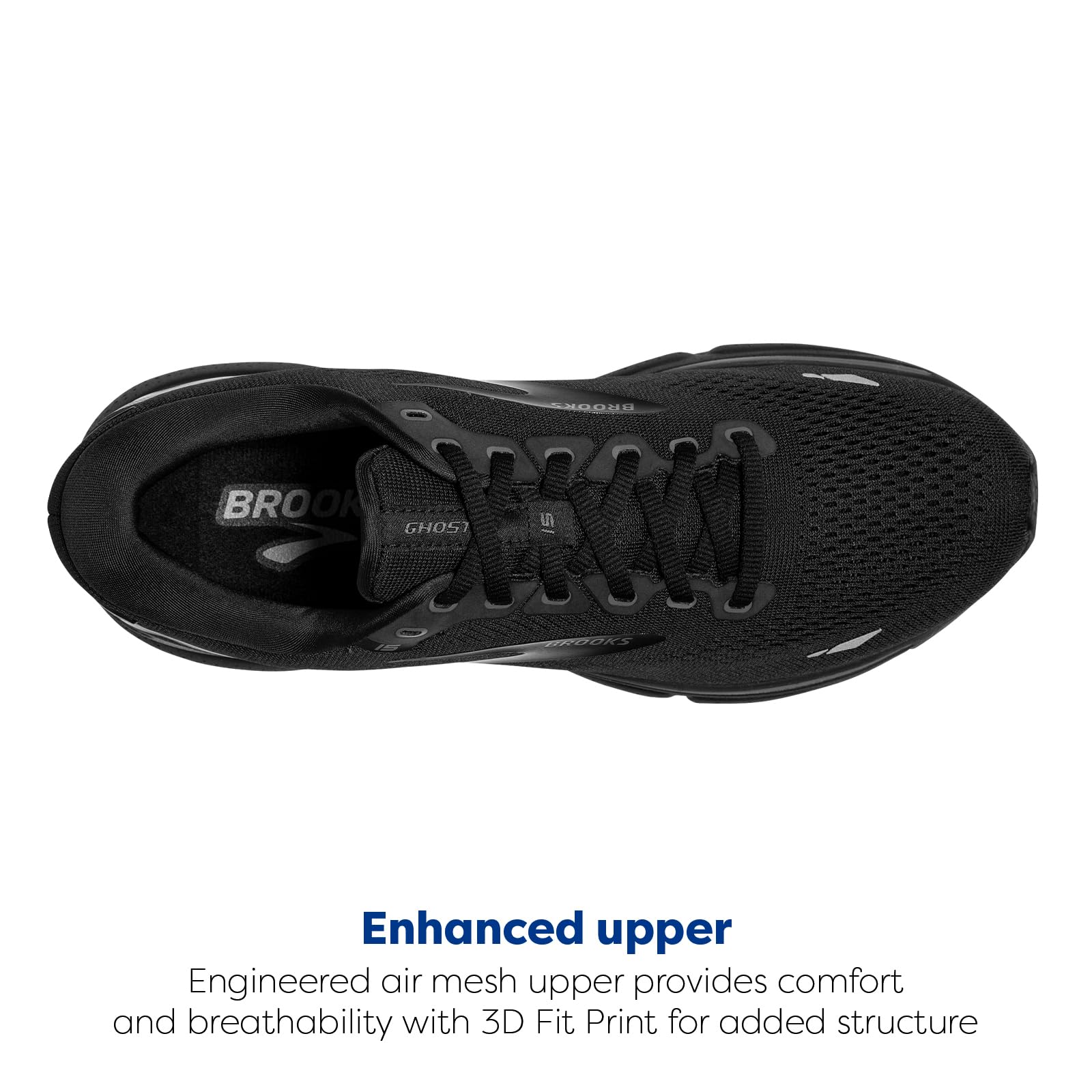 Brooks Ghost 15 - Women's Black/Black/Ebony Shoe Deals Outlet