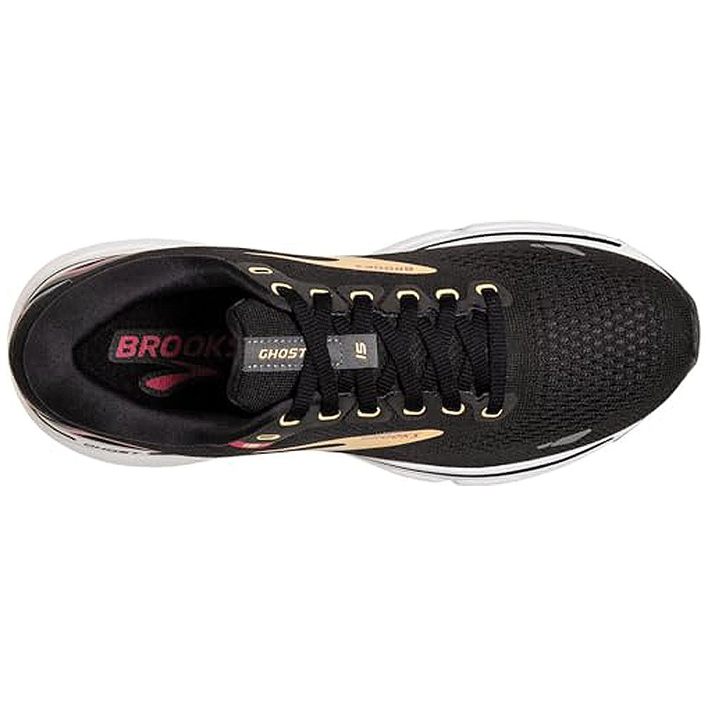 Brooks Ghost 15 - Women's Black Orange Raspberry Shoe Deals Outlet