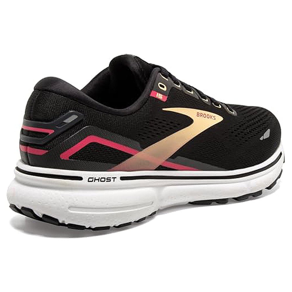 Brooks Ghost 15 - Women's Black Orange Raspberry Shoe Deals Outlet
