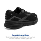 Brooks Ghost 15 - Women's Black/Black/Ebony Shoe Deals Outlet