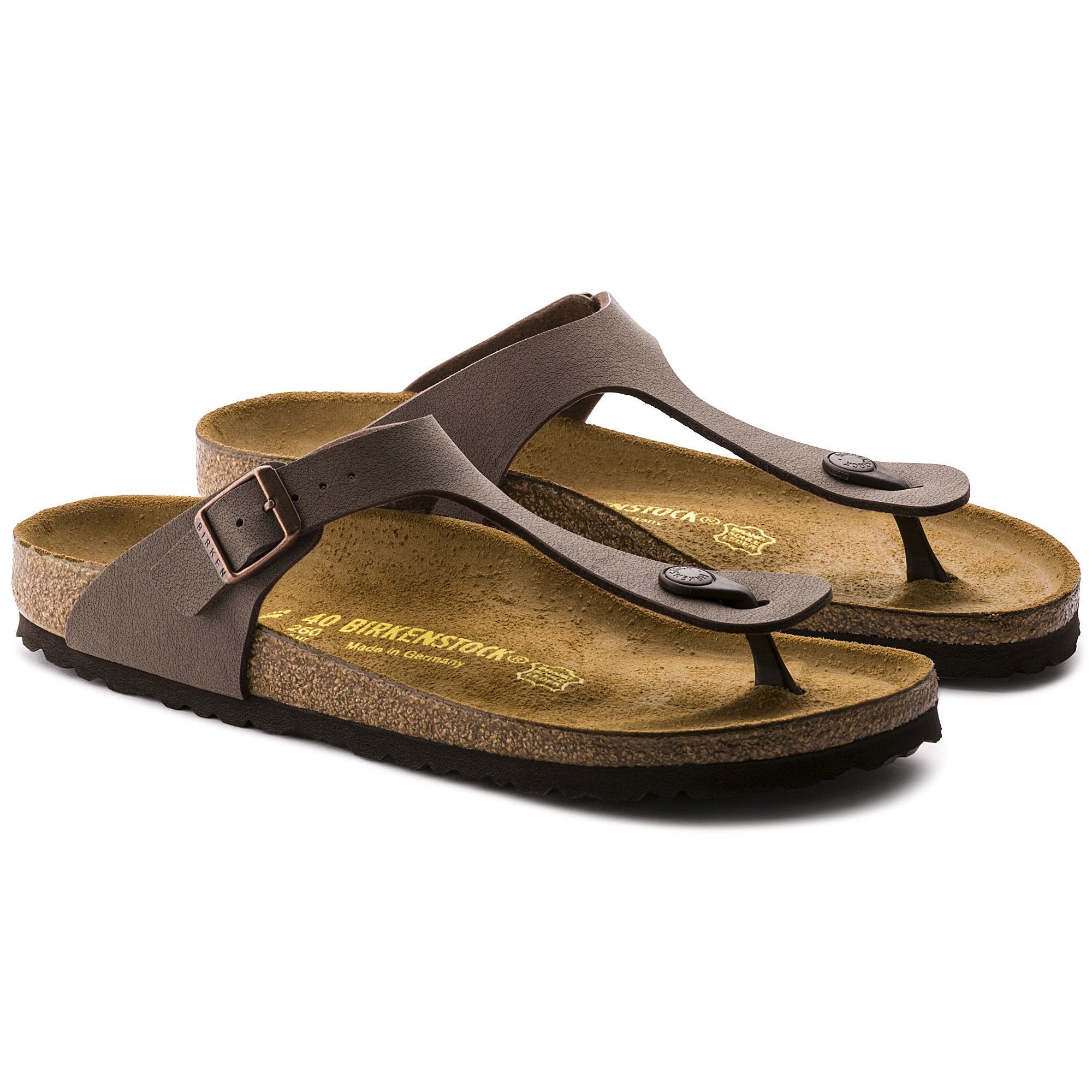 Birkenstock Gizeh Birkibuc - Unisex Mocha Shoe Deals Outlet