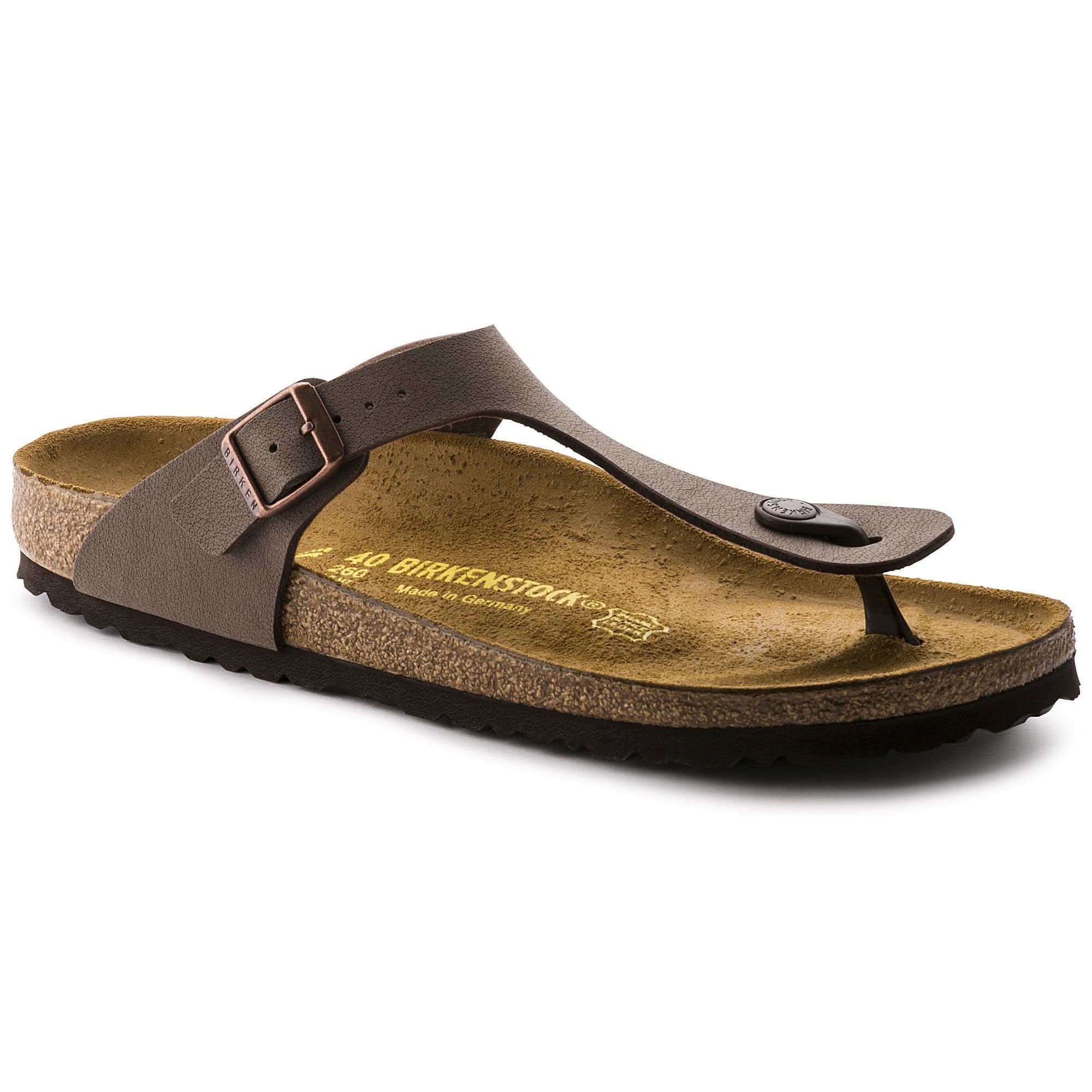 Birkenstock Gizeh Birkibuc - Unisex Mocha Shoe Deals Outlet