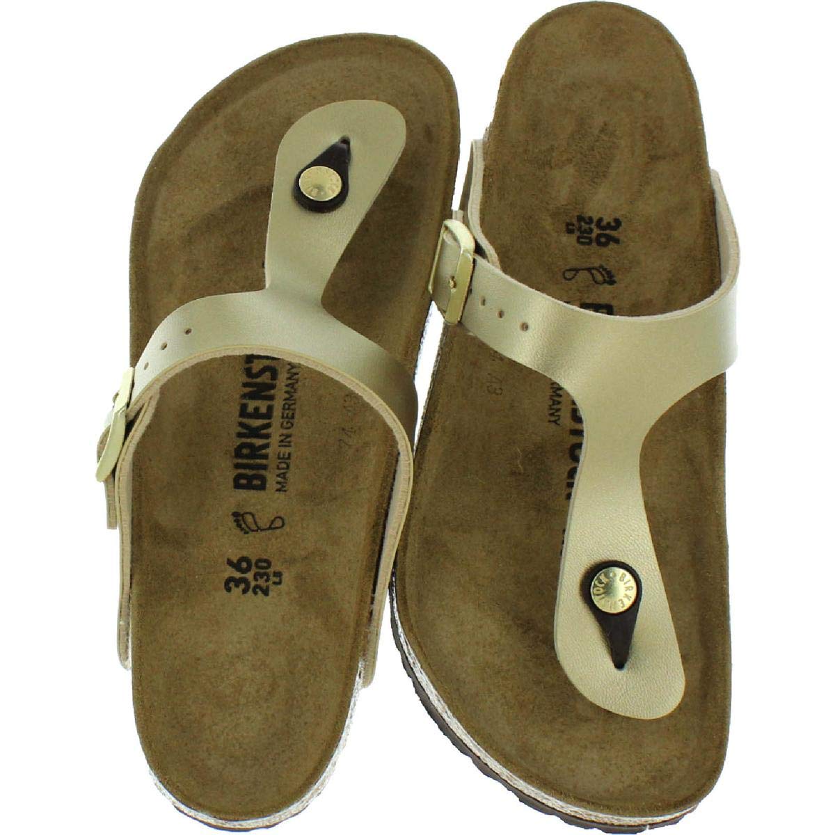 Birkenstock Gizeh Birko - Flor - Unisex Gold Shoe Deals Outlet