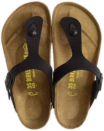 Birkenstock Gizeh Birko - Flor - Unisex Black Shoe Deals Outlet