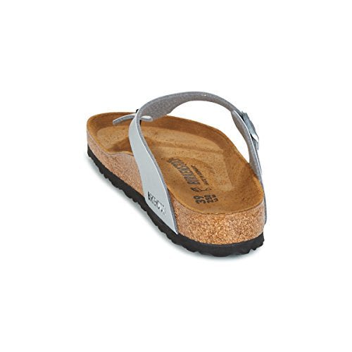 Birkenstock Gizeh Birko - Flor - Unisex Silver Shoe Deals Outlet