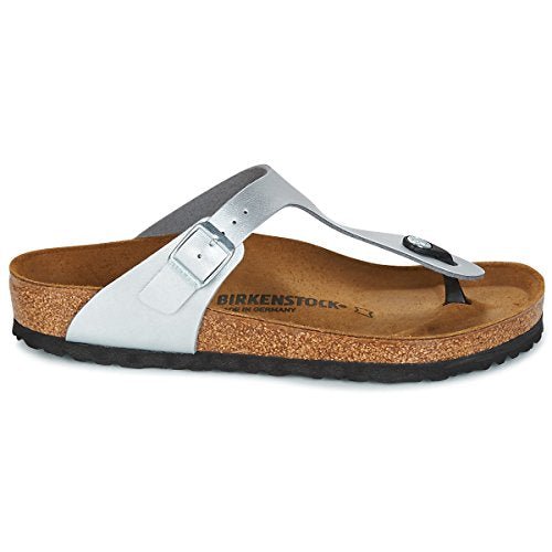 Birkenstock Gizeh Birko - Flor - Unisex Silver Shoe Deals Outlet