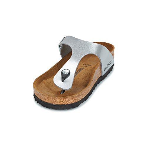 Birkenstock Gizeh Birko - Flor - Unisex Silver Shoe Deals Outlet