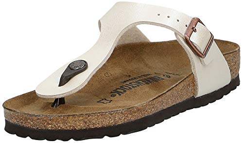 Birkenstock Gizeh Birko - Flor - Unisex Graceful Pearl White Shoe Deals Outlet