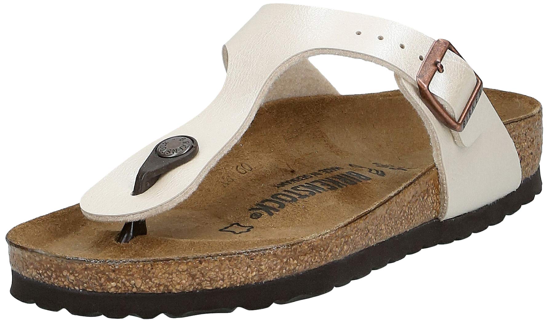 Birkenstock Gizeh Birko - Flor - Unisex Graceful Pearl White Shoe Deals Outlet