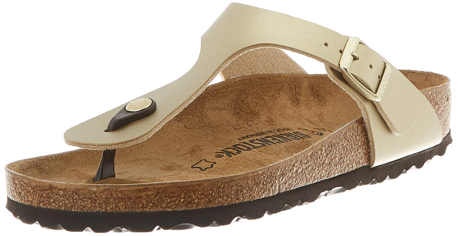 Birkenstock Gizeh Birko - Flor - Unisex Gold Shoe Deals Outlet