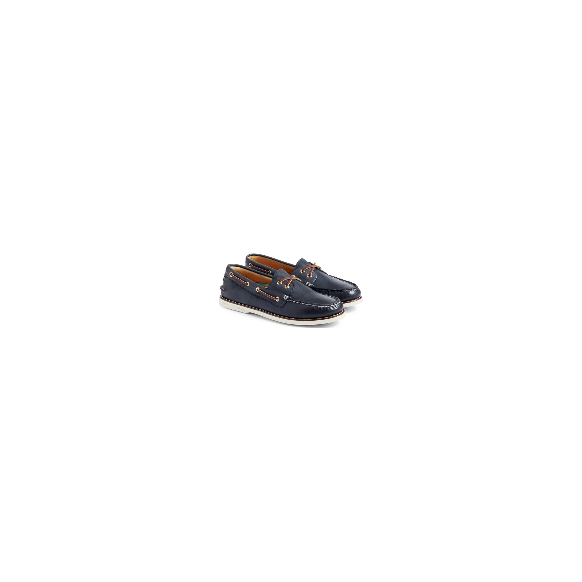 Sperry Gold Authentic Original 2 Eye - Men's Navy/Brown Shoe Deals Outlet