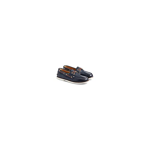 Sperry Gold Authentic Original 2 Eye - Men's Navy/Brown Shoe Deals Outlet
