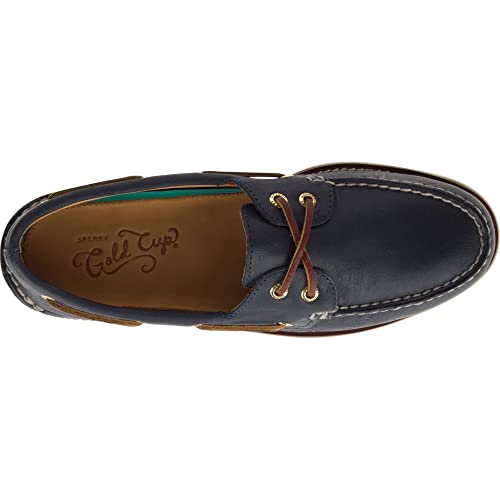 Sperry Gold Authentic Original 2 Eye - Men's Navy/Brown Shoe Deals Outlet