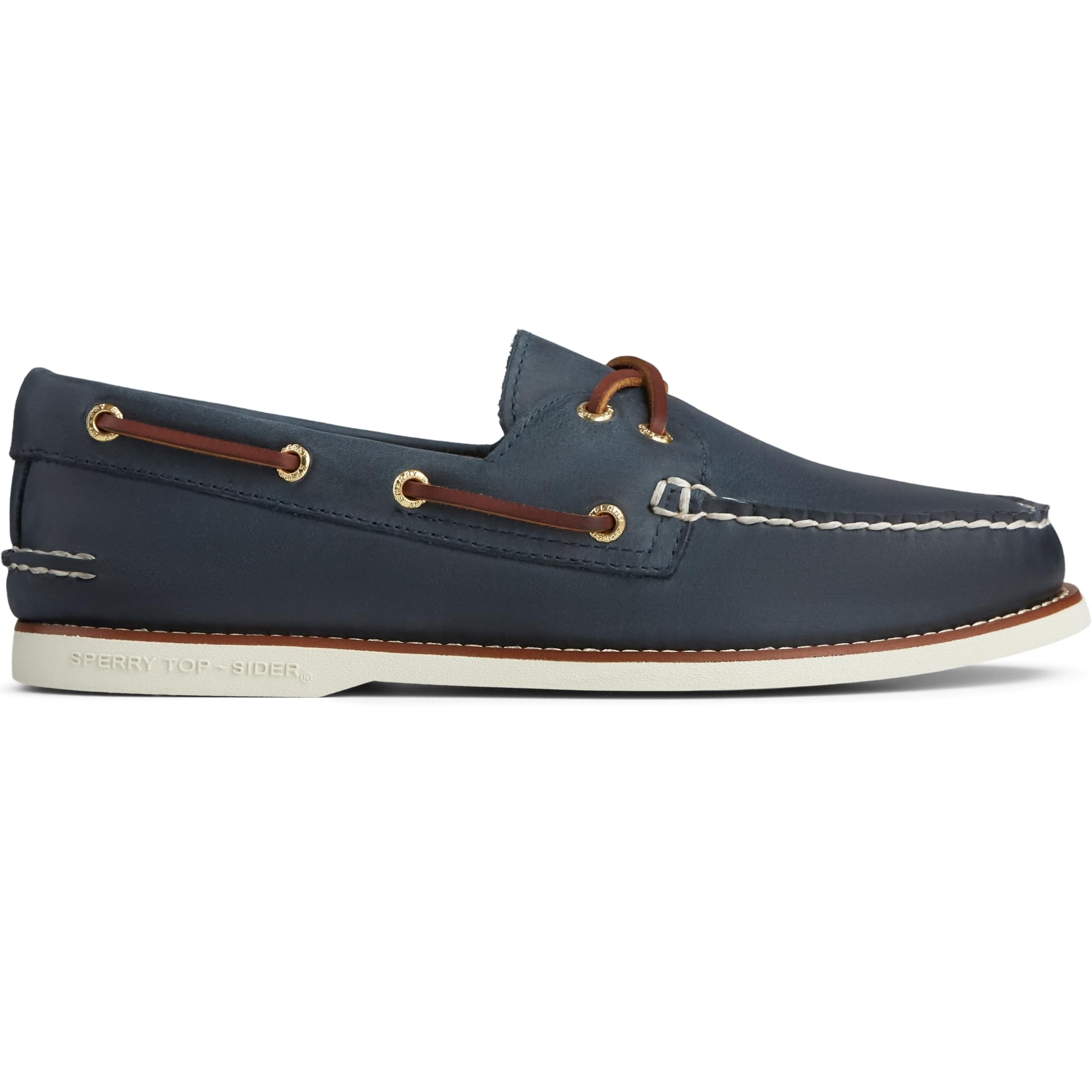 Sperry Gold Authentic Original 2 Eye - Men's Navy/Brown Shoe Deals Outlet