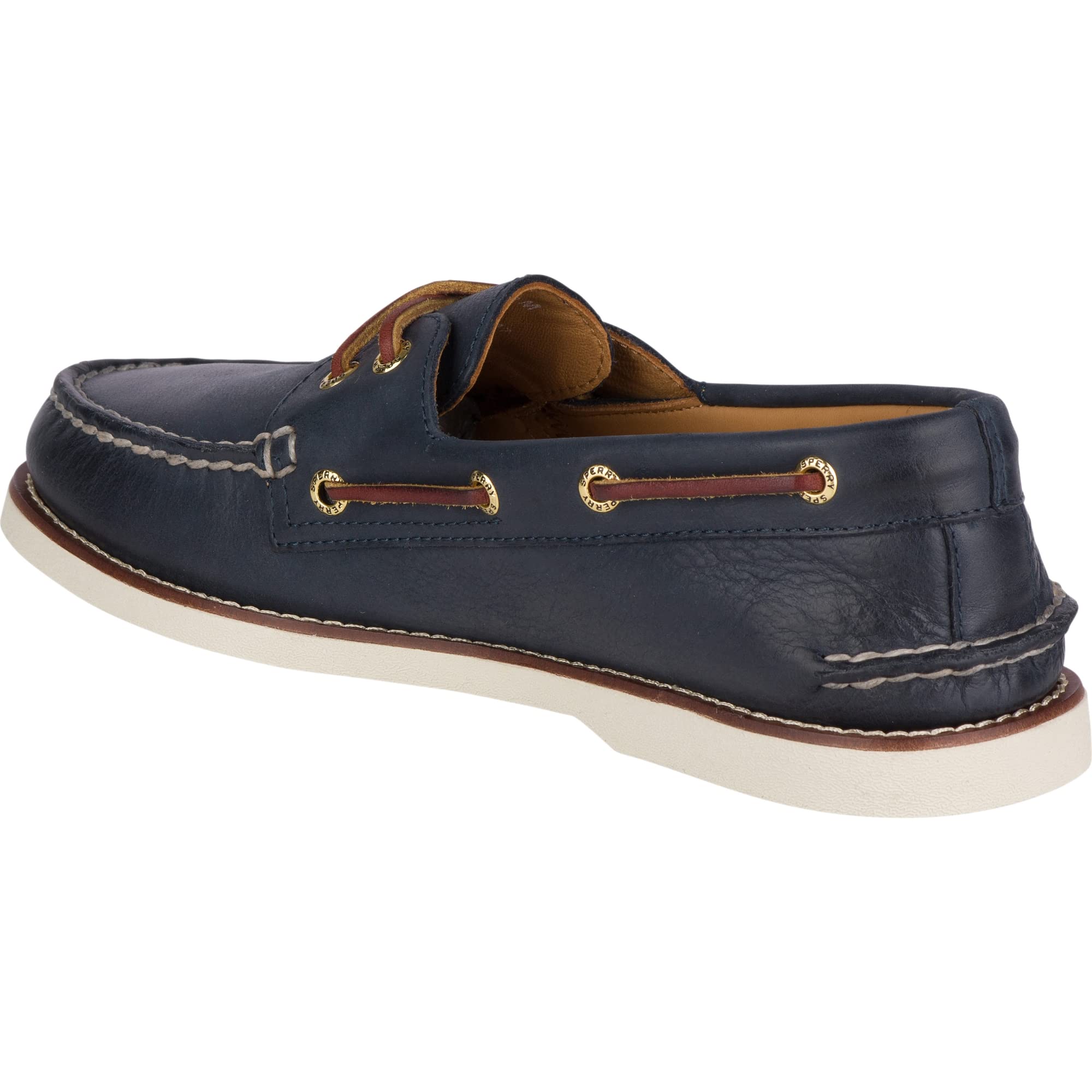 Sperry Gold Authentic Original 2 Eye - Men's Navy/Brown Shoe Deals Outlet