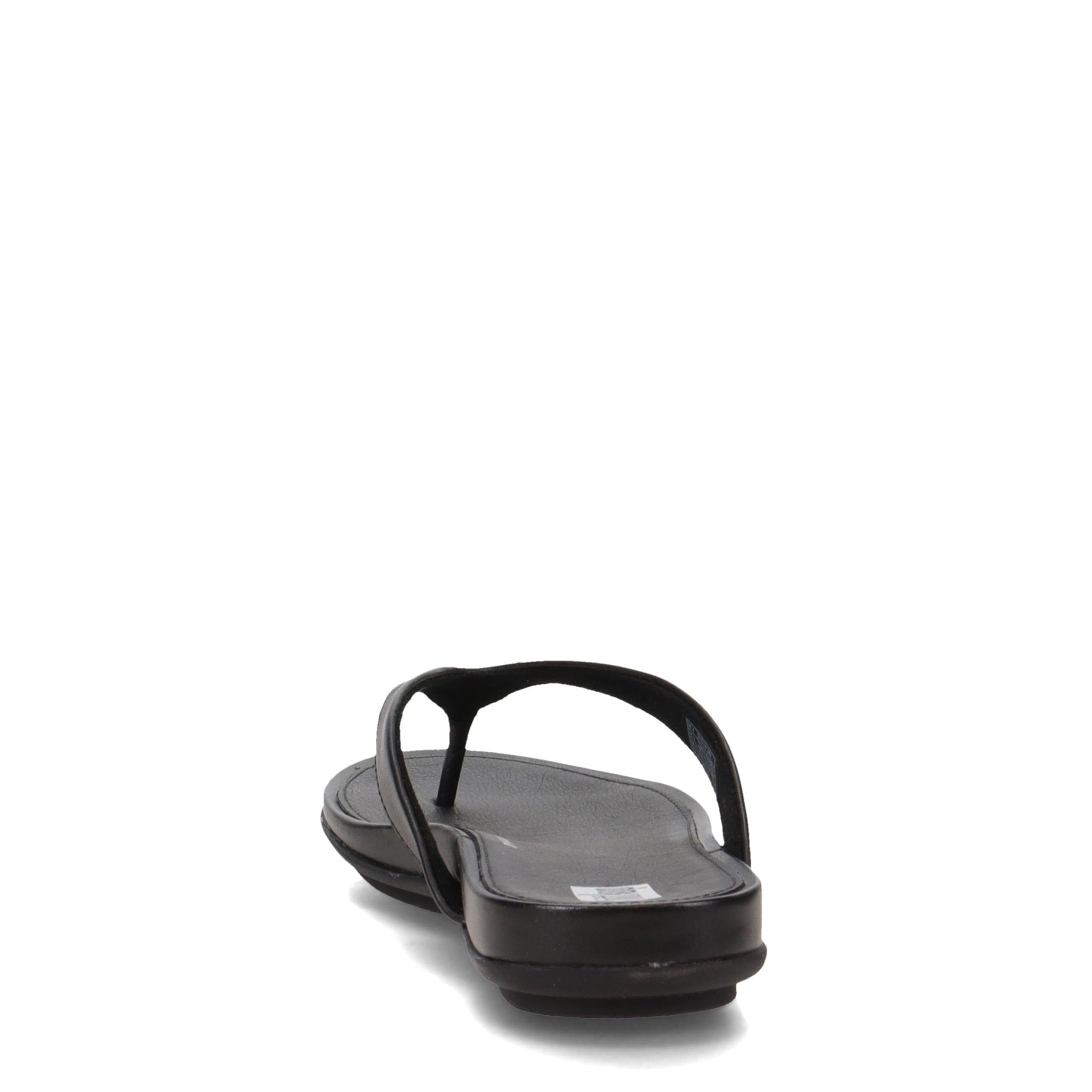 FitFlop Gracie Leather Flip - Flops - Women's All Black Shoe Deals Outlet