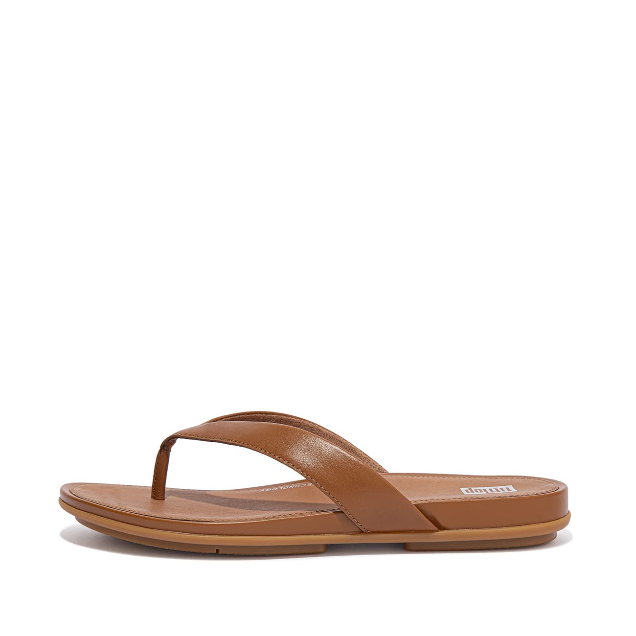 FitFlop Gracie Leather Flip - Flops - Women's Light Tan Shoe Deals Outlet