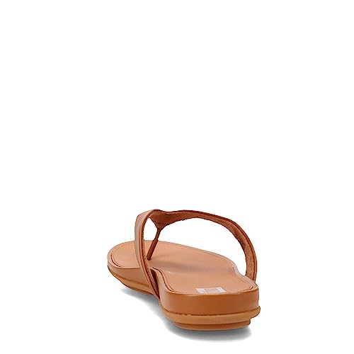 FitFlop Gracie Leather Flip - Flops - Women's Light Tan Shoe Deals Outlet