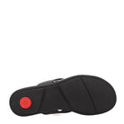 FitFlop Gracie Leather Flip - Flops - Women's All Black Shoe Deals Outlet