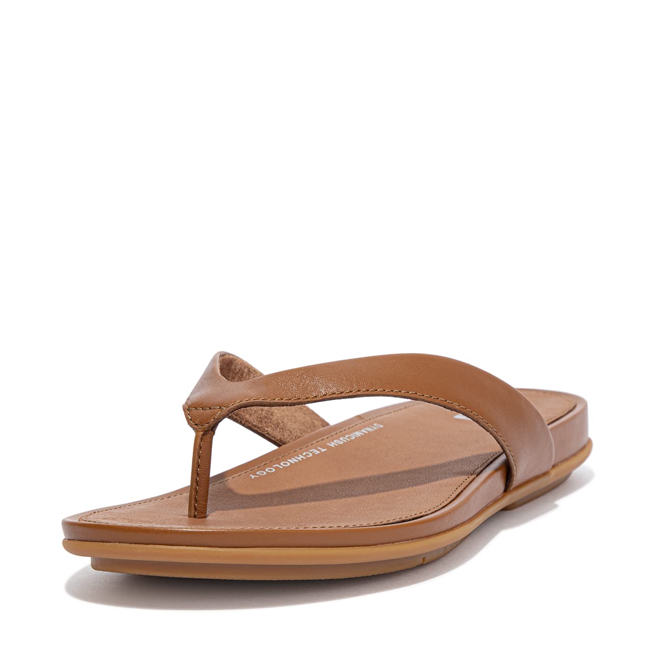 FitFlop Gracie Leather Flip - Flops - Women's Light Tan Shoe Deals Outlet