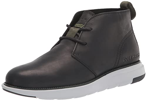 Cole Haan Grand Atlantic Chukka Boot - Men's Black Water Resistant/Micro Chip Shoe Deals Outlet