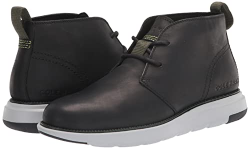 Cole Haan Grand Atlantic Chukka Boot - Men's Black Water Resistant/Micro Chip Shoe Deals Outlet