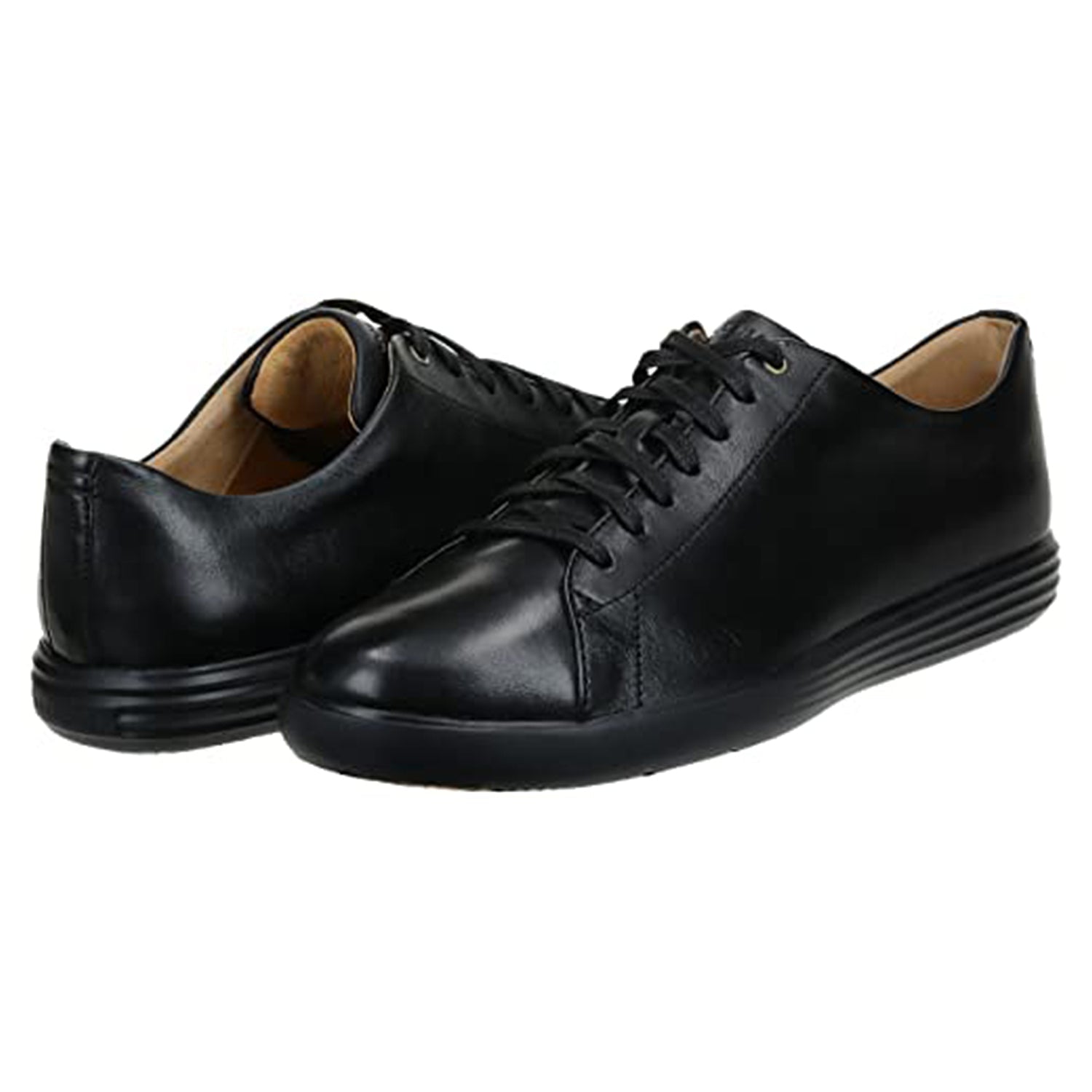 Cole Haan Grand Crosscourt II Sneaker - Men's Black Leather/Blk Shoe Deals Outlet