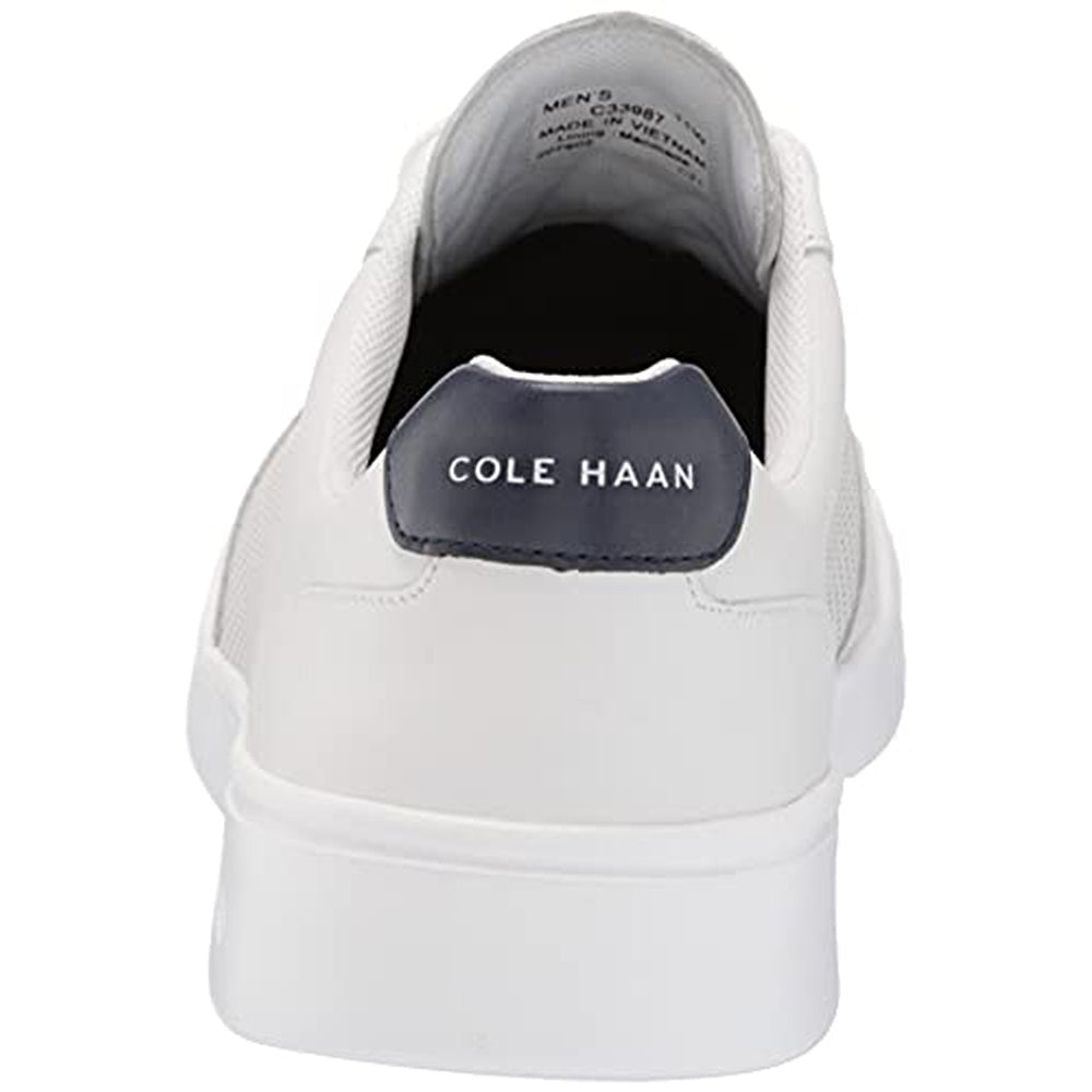 Cole Haan Grand Crosscourt Modern Perforated Leather - Men's Optic White/Peacoat Shoe Deals Outlet