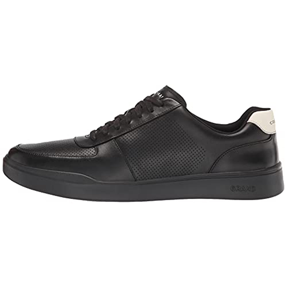 Cole Haan Grand Crosscourt Modern Perforated Leather - Men's Black/Black/White Shoe Deals Outlet