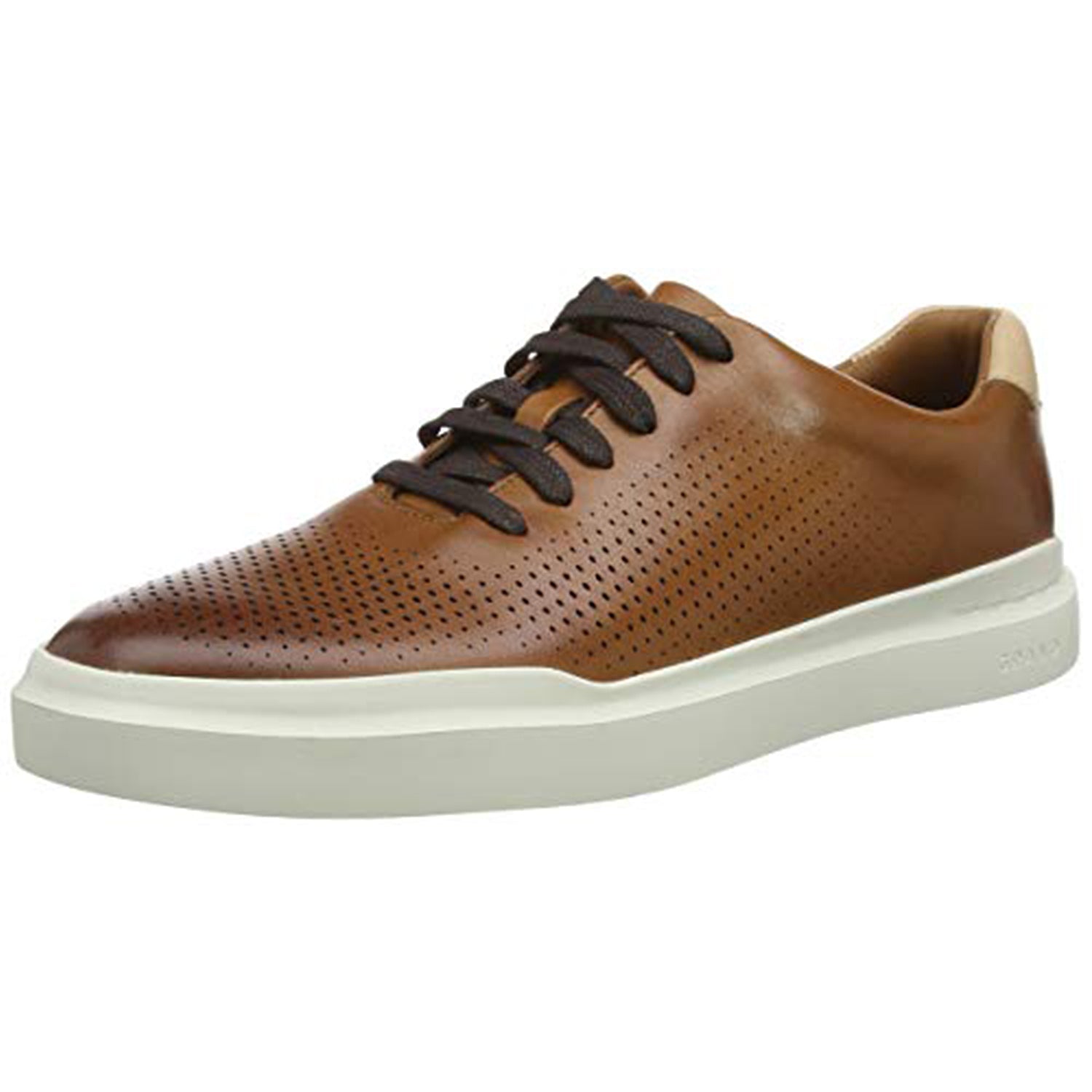 Cole Haan GrandPro Rally Laser Cut Sneaker - Men's British Tan - ivory Shoe Deals Outlet