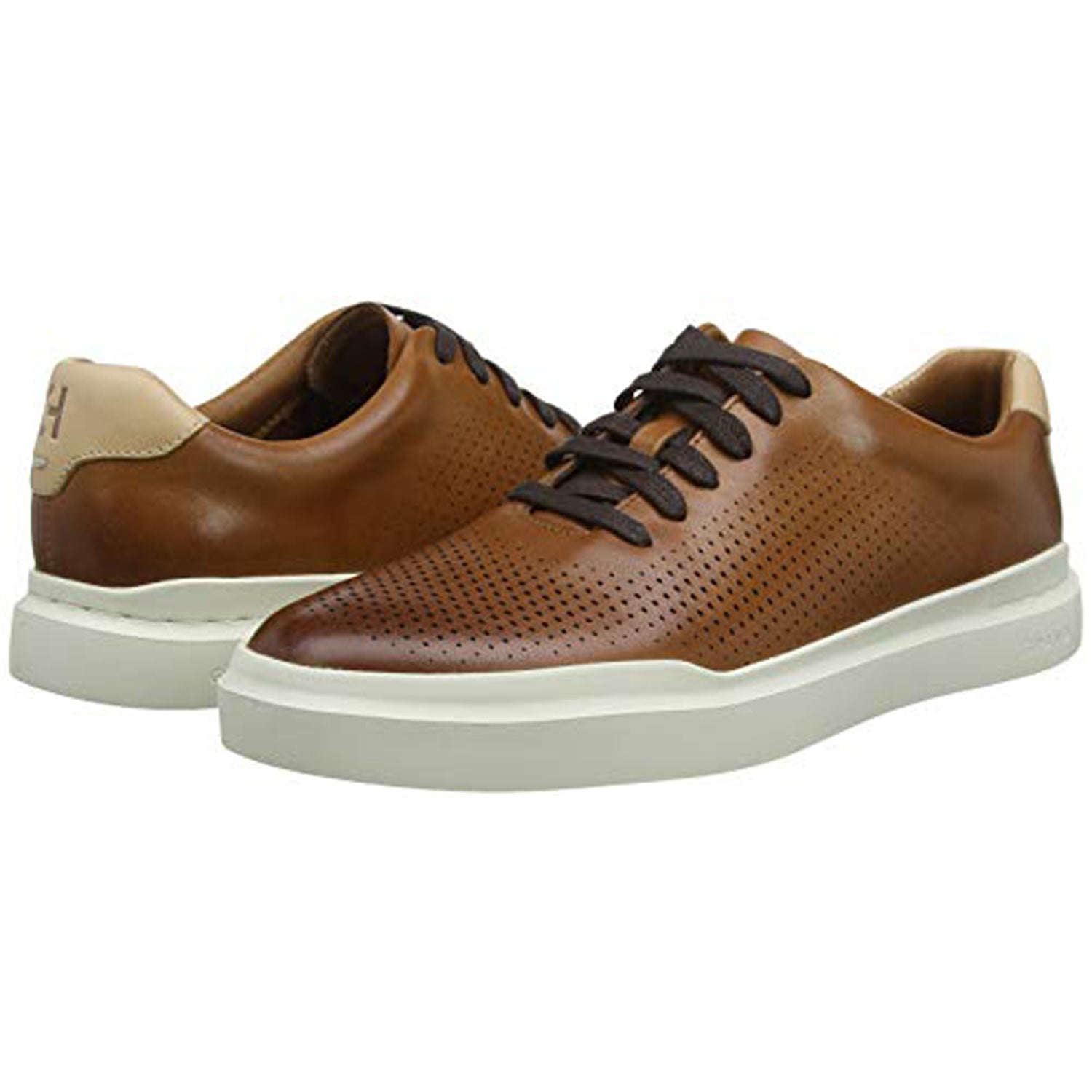 Cole Haan GrandPro Rally Laser Cut Sneaker - Men's British Tan - ivory Shoe Deals Outlet