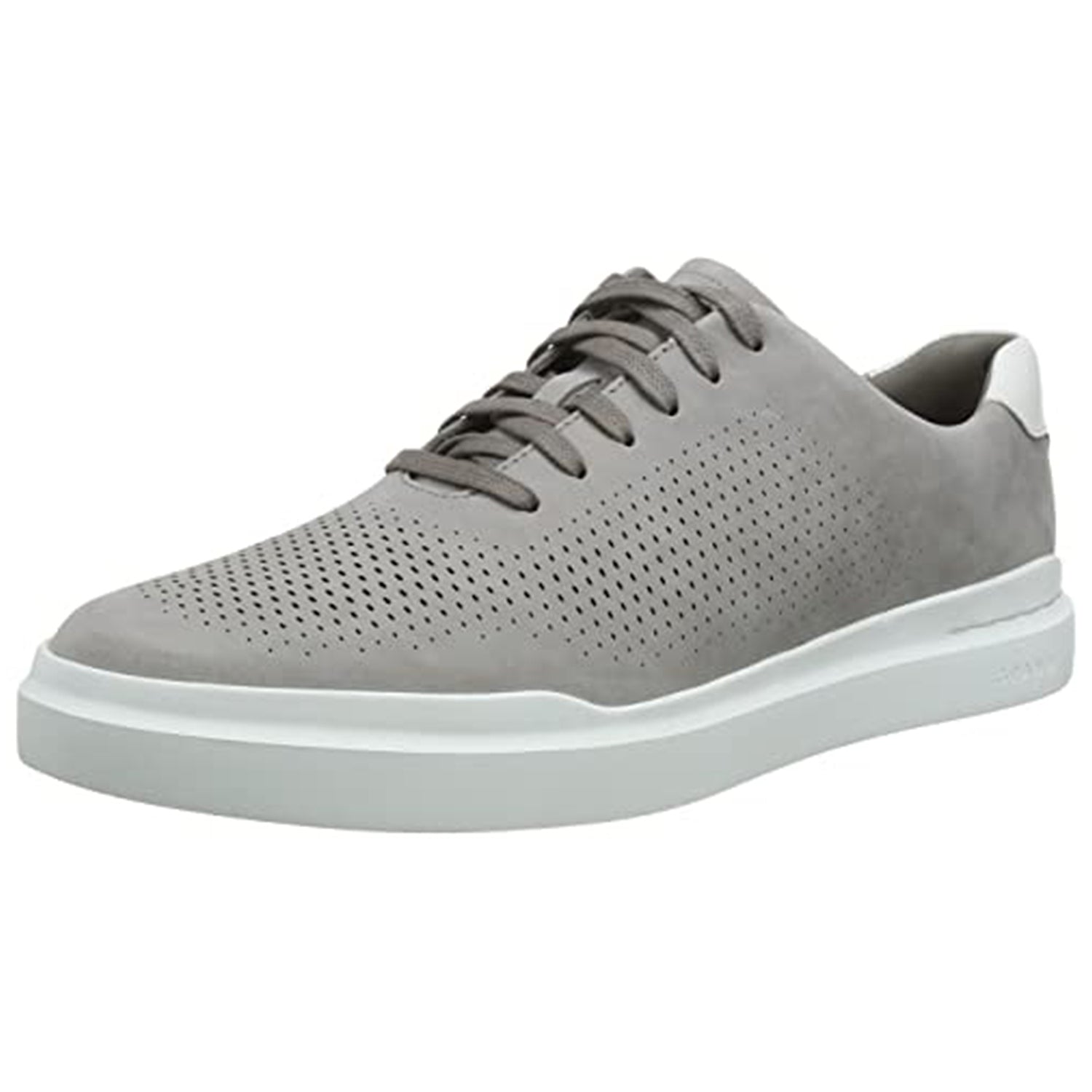 Cole Haan GrandPro Rally Laser Cut Sneaker - Men's Ironstone - optic White Shoe Deals Outlet