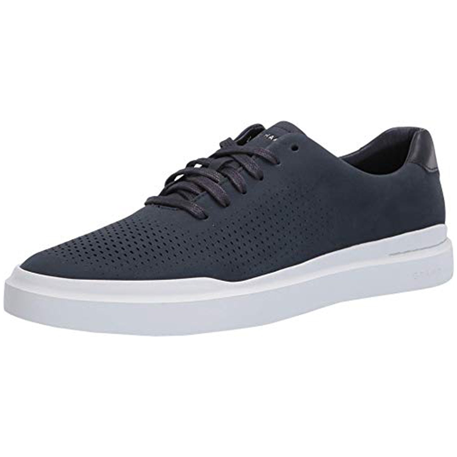 Cole Haan GrandPro Rally Laser Cut Sneaker - Men's Navy Ink Nubuck Shoe Deals Outlet
