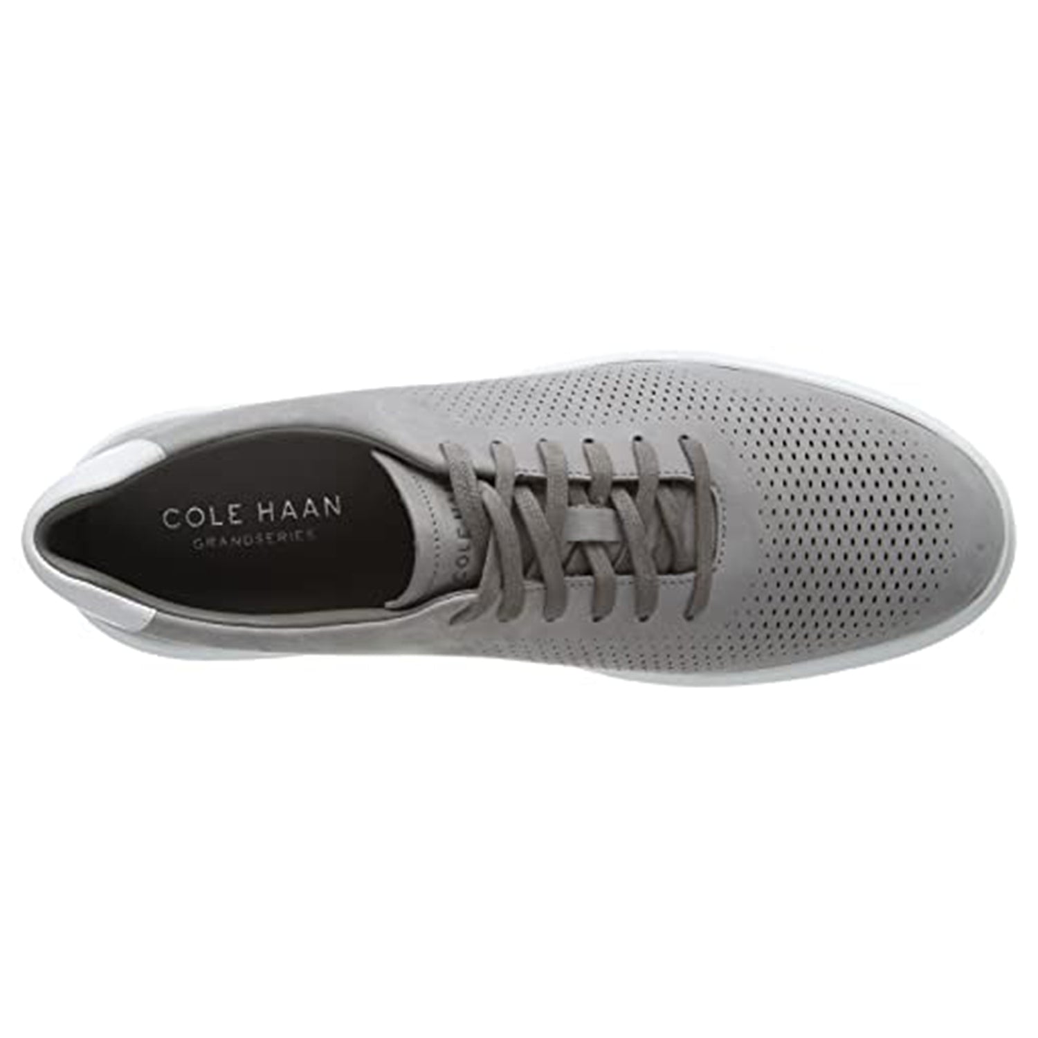 Cole Haan GrandPro Rally Laser Cut Sneaker - Men's Ironstone - optic White Shoe Deals Outlet
