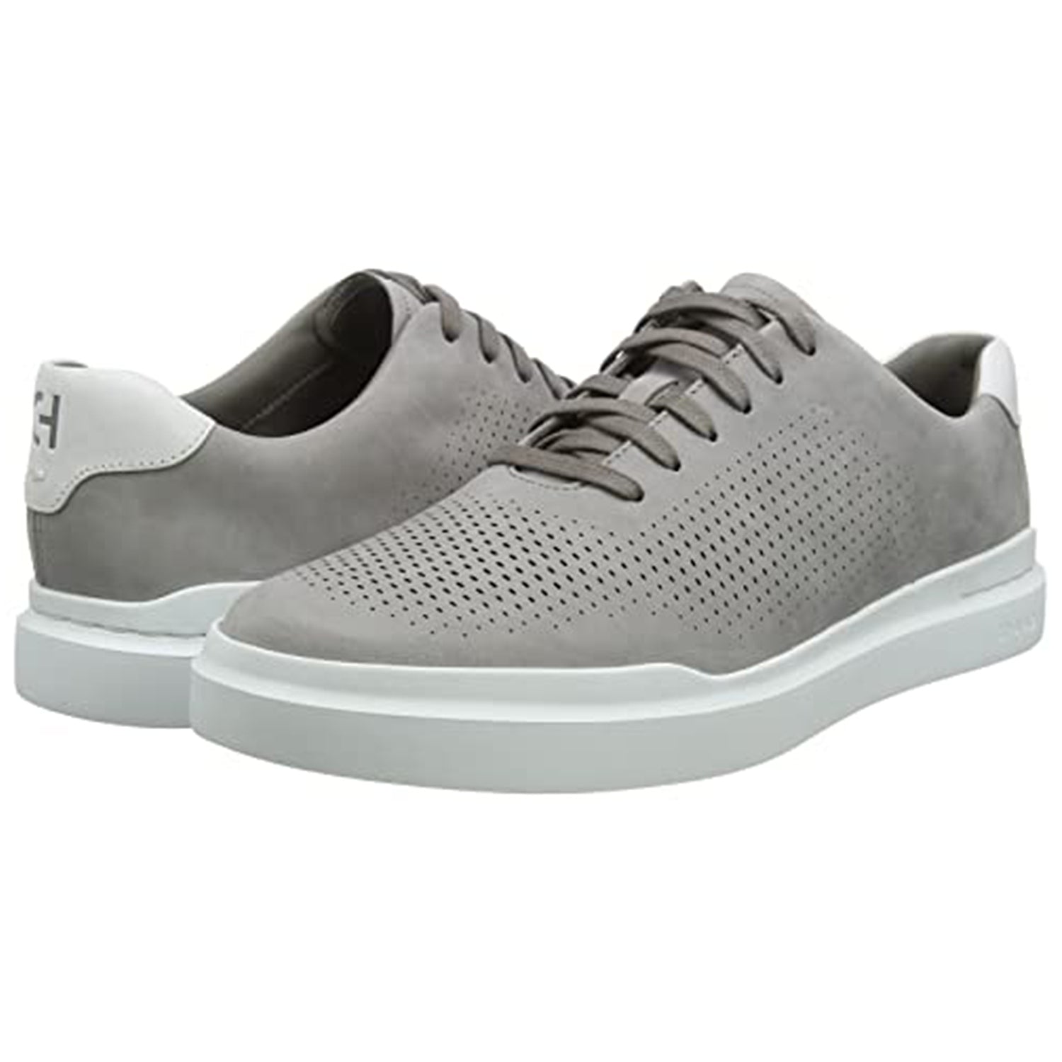 Cole Haan GrandPro Rally Laser Cut Sneaker - Men's Ironstone - optic White Shoe Deals Outlet