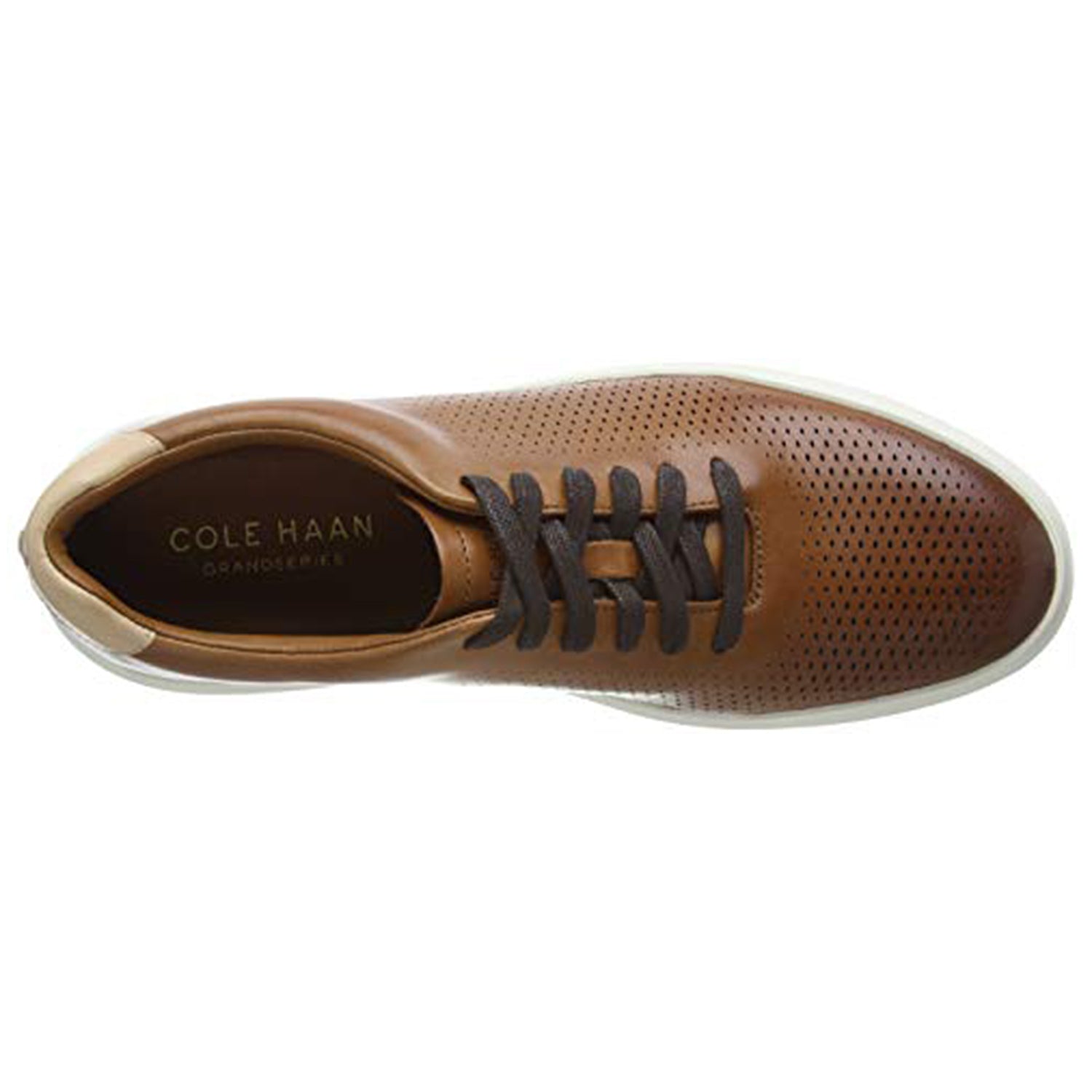 Cole Haan GrandPro Rally Laser Cut Sneaker - Men's British Tan - ivory Shoe Deals Outlet