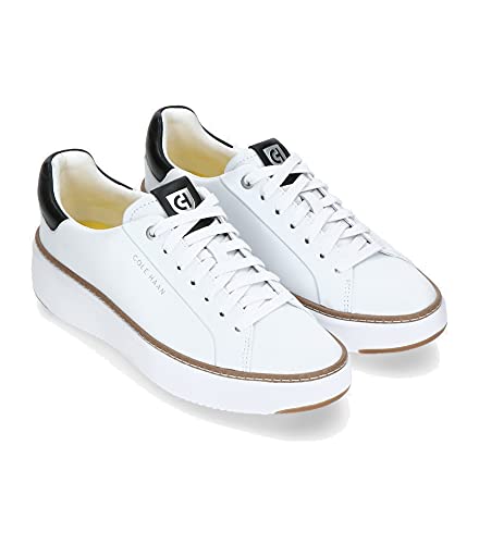 Cole Haan GrandPro Topspin Sneakers - Women's Ivory/Black Leather Shoe Deals Outlet