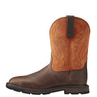 Ariat Groundbreaker Wide Square Steel Toe Work Boot - Men's Brown/Ember Shoe Deals Outlet