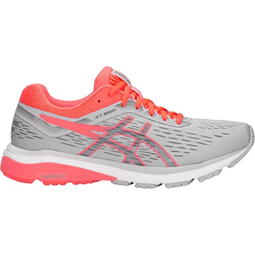 ASICS GT - 1000 7 - Women's Mid Grey/Flash Coral Shoe Deals Outlet